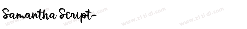 Samantha Script字体转换